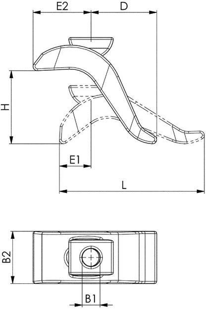 AMF Spannpratze Nr. 6321 für T-Nut 16 mm ( 4000833067 )