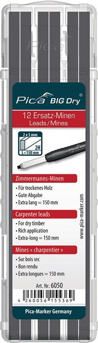 Jeu de mines PICA Pica BIG-Dry 12x graphite 2H (4000871350)