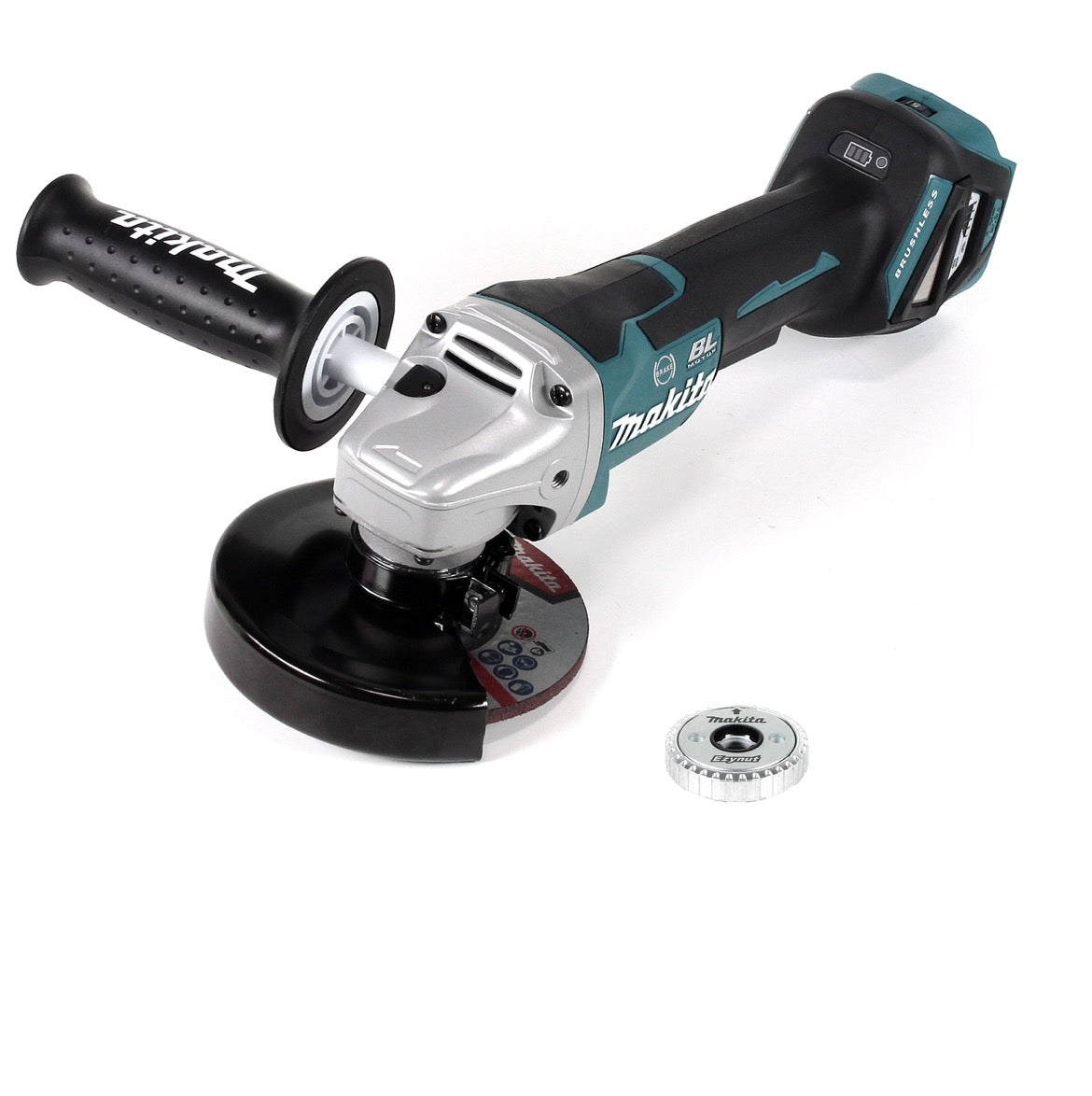 Makita DGA 517 Z Akku Winkelschleifer 18 V 125 mm Brushless Solo + Ezynut - ohne Akku, ohne Ladegerät - Toolbrothers