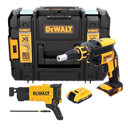 DeWalt DCF 620 NT Akku Trockenbauschrauber 18 V 30 Nm Brushless + 1x Akku 2,0 Ah + TSTAK - ohne Ladegerät