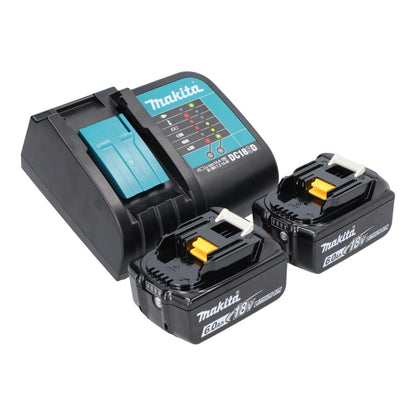 Makita DHP 482 SGJB Akku Schlagbohrschrauber 18 V 62 Nm Schwarz + 2x Akku 6,0 Ah + Ladegerät + Makpac