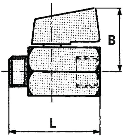 RIEGLER mini robinet à tournant sphérique VALVE LINE 10 mm 3/8 (4163000189)