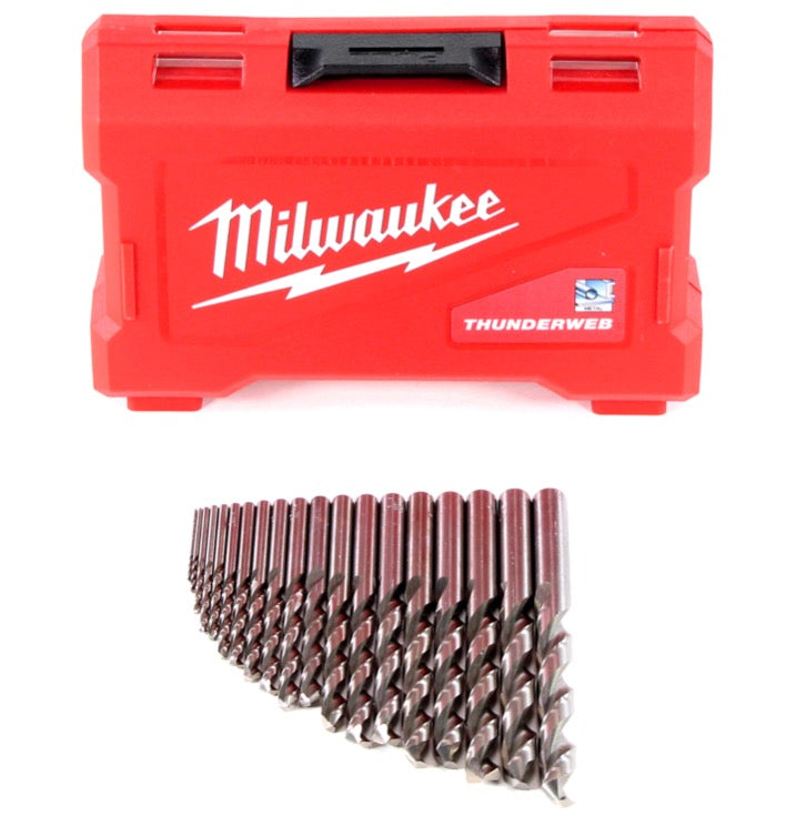 Milwaukee HSS-G  Thunderweb Metallbohrer Kassette 19-teilig 1-10 mm - Toolbrothers