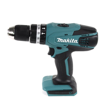 Makita HP 457 DWE 18 V Li-Ion Akku Schlagbohrschrauber im Transportkoffer + 2 x 1,5 Ah Akku + Ladegerät + Makita B-53811 Bit & Bohrer-Set 100-teilig mit Bithalter in Kunstoffkoffer - Toolbrothers