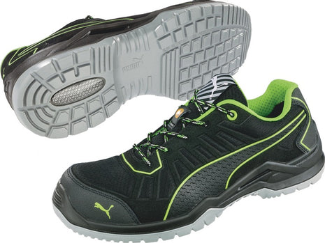 Zapato de seguridad PUMA Fuse TC Green Low talla 43 negro/verde (4300700453)