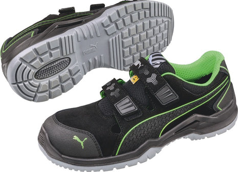 Sandalia de seguridad PUMA Neodyme Green Low Talla 44 negro/verde ( 4300700464 )