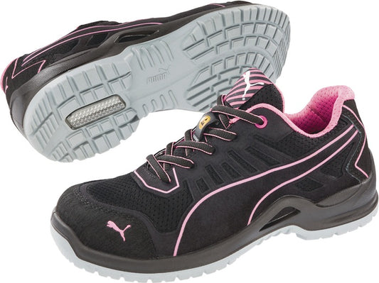 PUMA chaussure de sécurité femme Fuse TC Pink Wns Low taille 36 noir/rose (4300700486)