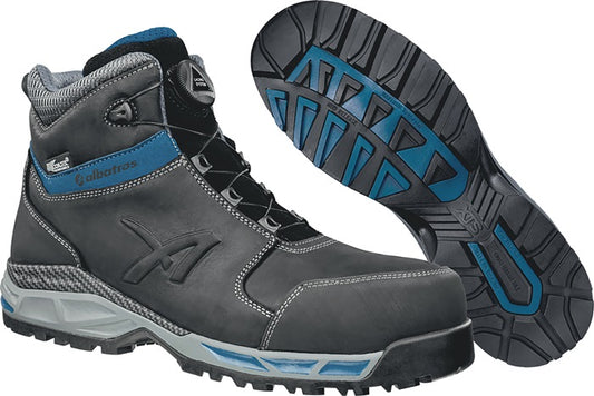 ALBATROS Sicherheitsstiefel TOFANE BLACK QL CTX MID Größe 42 schwarz/blau ( 4300700662 )