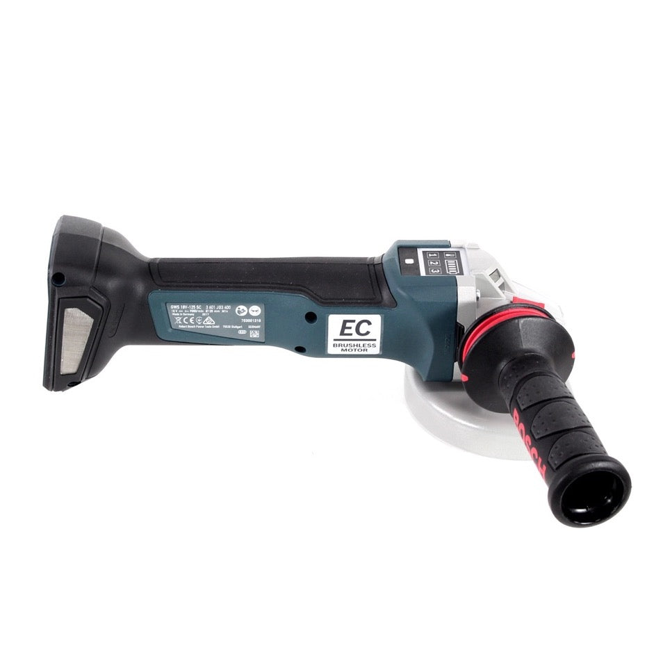 Bosch GWS 18 V-125 SC Akku Winkelschleifer 125mm brushless Solo in L-Boxx ( 06019G3400 ) + 25 x Bosch Trennscheibe für Metall - 115 x 22,23 mm, gekröpft ( 2608600221 ) - Toolbrothers