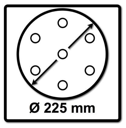 Festool Schleifscheiben STF D225 P120 GR S Granat Soft 25 Stk. ( 204223 )
