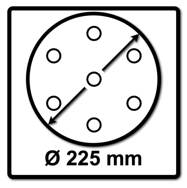 Festool Schleifscheiben STF D225 P240 GR S Granat Soft 25 Stk. ( 204226 )