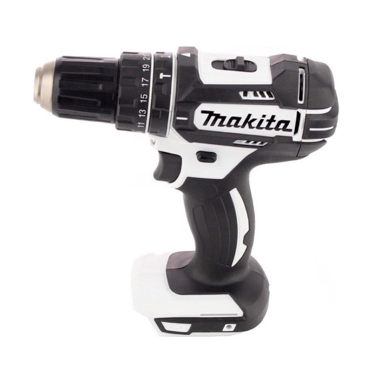 Makita DHP 482 W RTJ - 18 V Li-Ion Akku Schlagbohrschrauber im Makpac + 2x 5,0Ah Akku + Schnellladegerät + Makita B-53811 Bit & Bohrer-Set 100-teilig - Toolbrothers