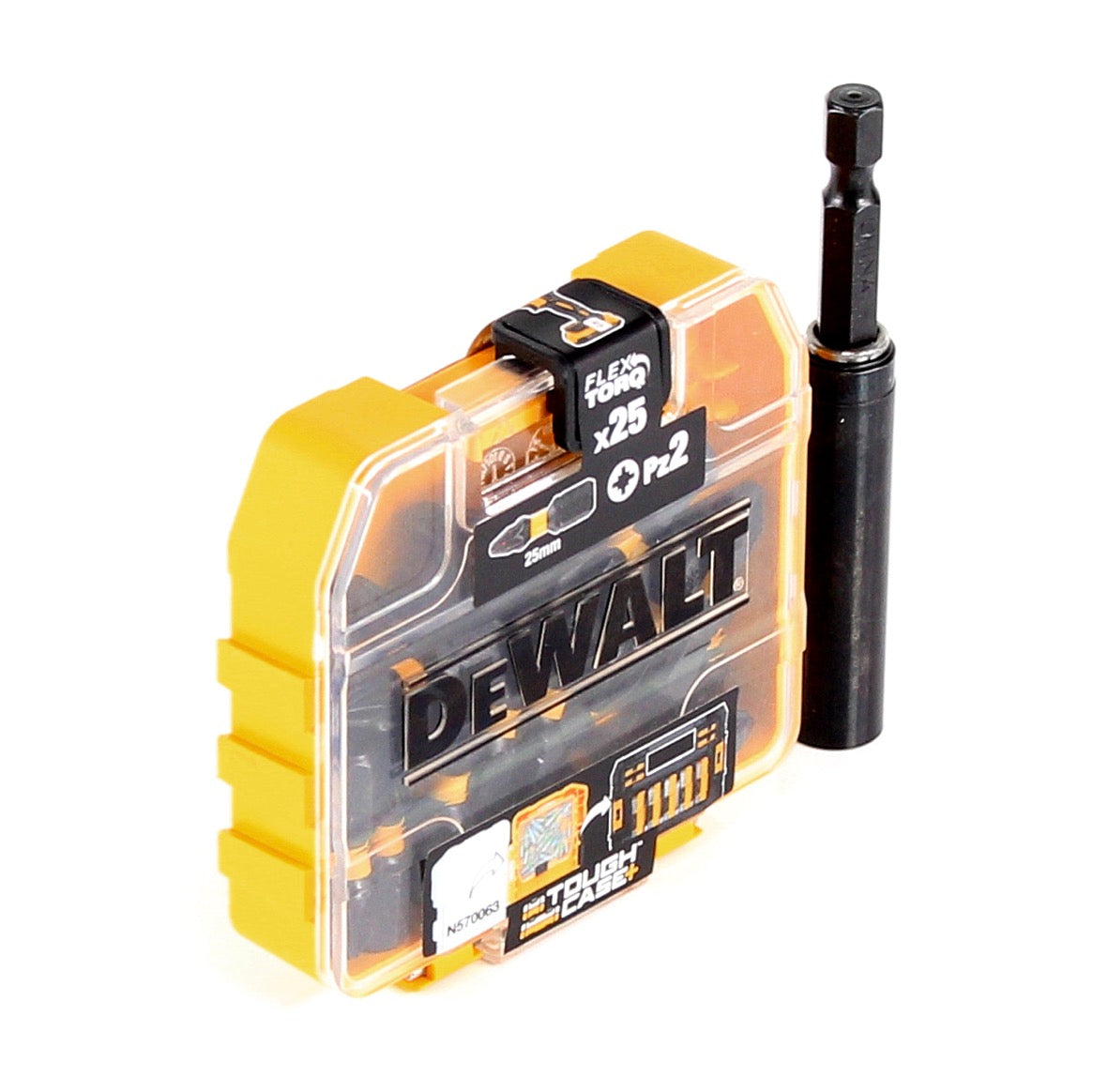 DeWalt Bit Set 25x PZ Bit FlexTorq 25 mm im Tough Case + Bithalter - Toolbrothers