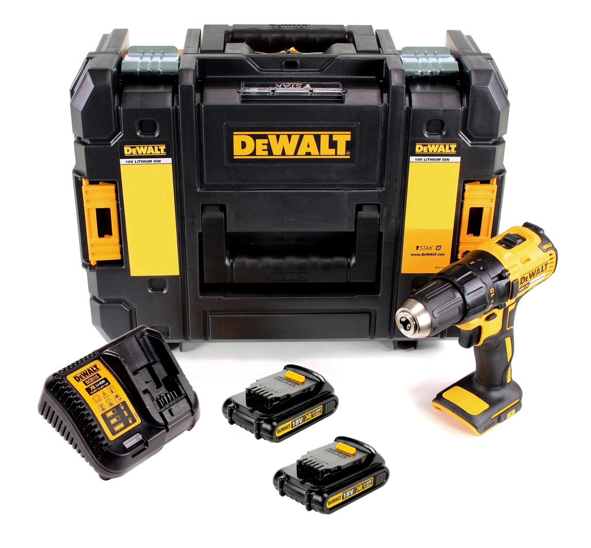 DeWalt DCD 777 S2 Akku Bohrschrauber 18V 65 Nm + 2x Akkus 1,5Ah + Ladegerät im TSTAK II Werkzeugkoffer - Toolbrothers