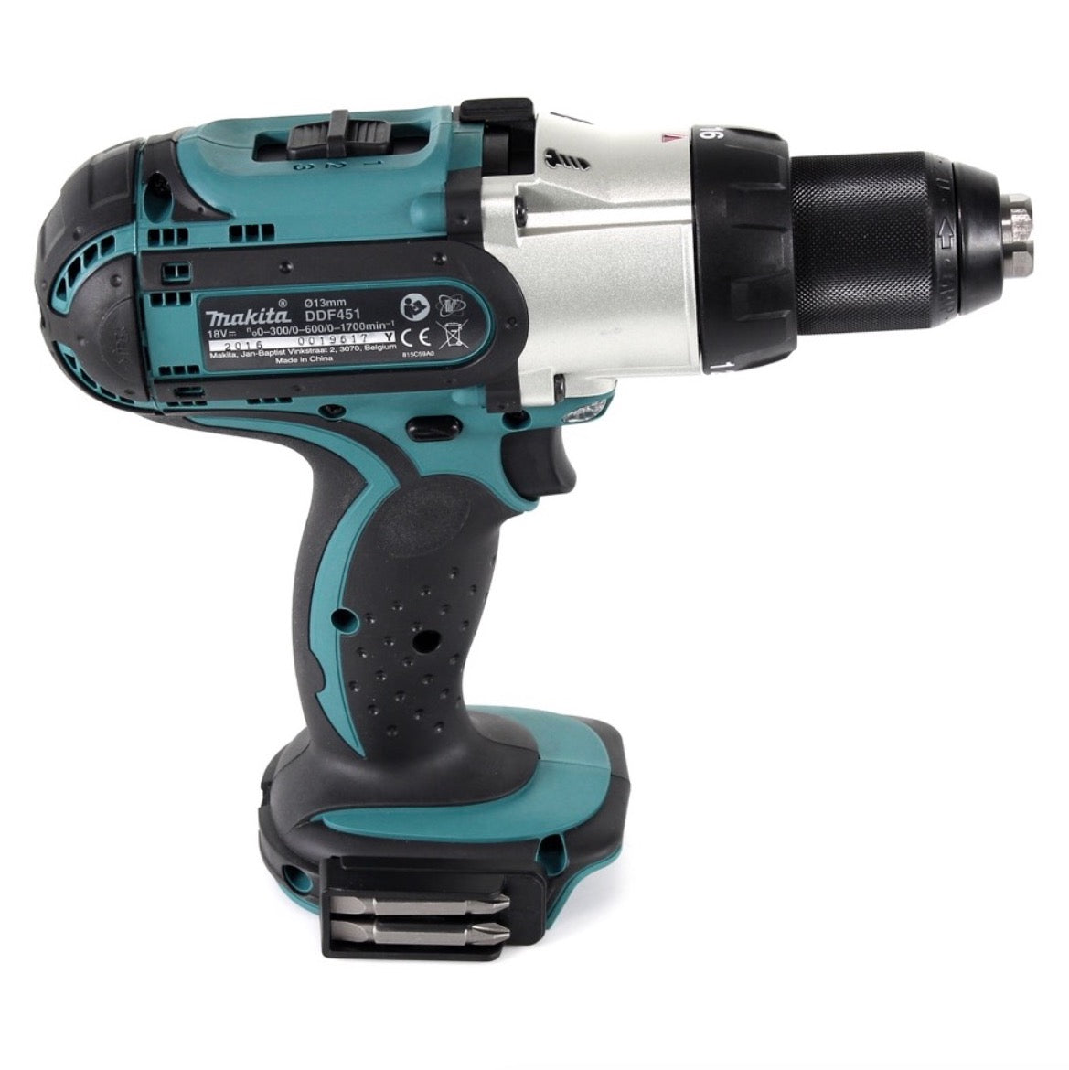 Makita DDF 451 Z 18 V Li-Ion Akku Bohrschrauber Solo + Makita Fettpresse passend zu 1/4" Innensechskant Aufnahme - Toolbrothers