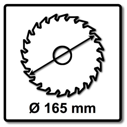 Makita EFFICUT Kreissägeblatt für Holz 165 x 20 x 1,45 mm 56 Zähne ( B-57336 ) - Toolbrothers