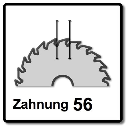 Makita EFFICUT Kreissägeblatt für Holz 165 x 20 x 1,45 mm 56 Zähne ( B-57336 ) - Toolbrothers