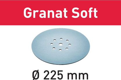 Festool STF D225 P100 GR S/25 disque abrasif Granat Soft (204222) pour ponceuses à col long PLANEX 225 EQ, PLANEX LHS-E 225 easy