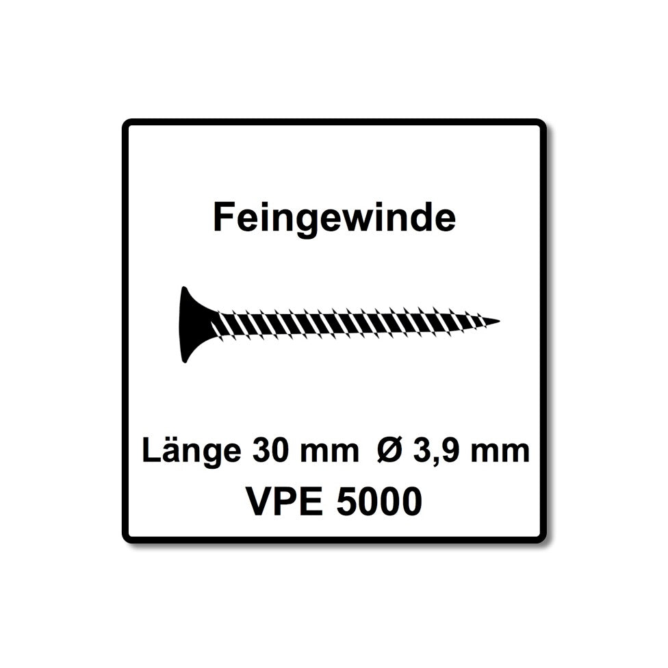 SENCO DS 5550 AC DuraSpin Magazin Schrauber 600 W ( 7T2001N ) + 5000x Feingewinde Schrauben 3,9x30 mm - Toolbrothers