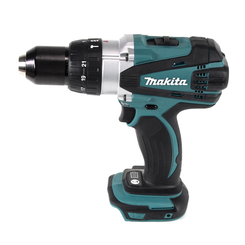 Makita DHP 458 SM1J Akku Schlagbohrschrauber 18 V 91Nm im Makpac + 4,0 Ah Akku + Ladegerät + 38 tlg. Bit- & Bohrer Set - Toolbrothers