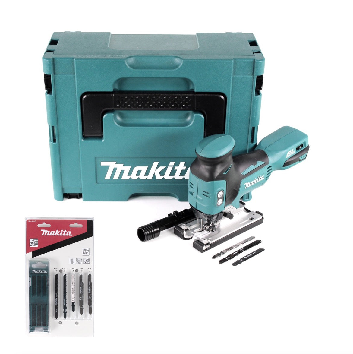 Makita DJV 181 ZJ Akku Pendelhubstichsäge 18V Brushless Solo + 17x Sägeblatt + Makpac - ohne Akku, ohne Ladegerät - Toolbrothers