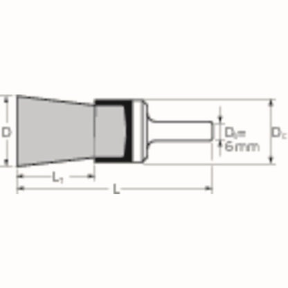 PFERD Pinselbürste PBU ST Ø 15 mm Drahtstärke 0,2 mm ( 8000432592 )