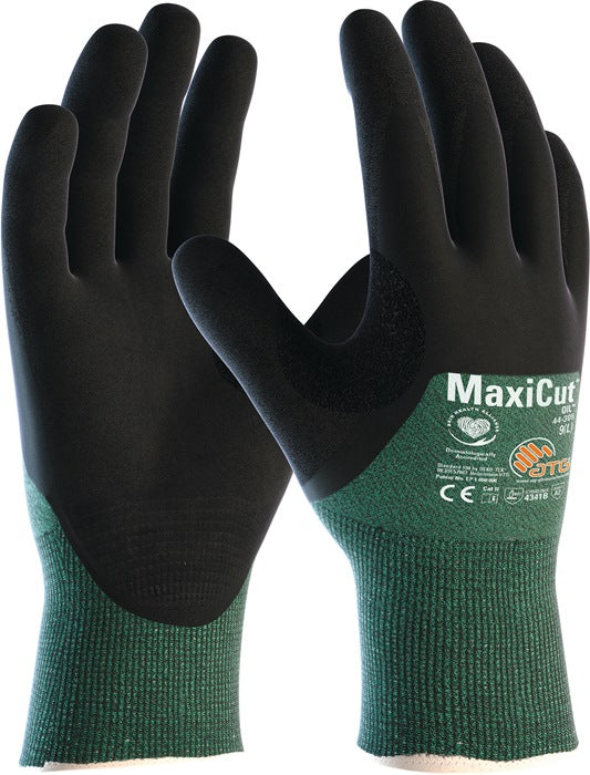 Gants de protection contre les coupures ATG MaxiCut®Oil™ 44-305 taille 8 vert/noir (8000460815)