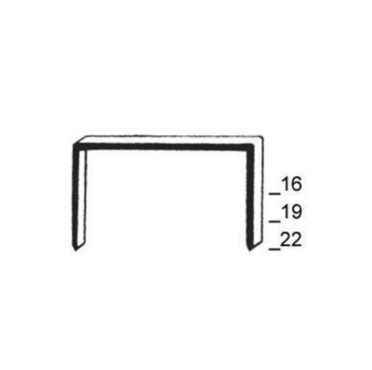 Prebena B19CLF Heftklammern 19mm verbronzt 10.000 Stück - Toolbrothers