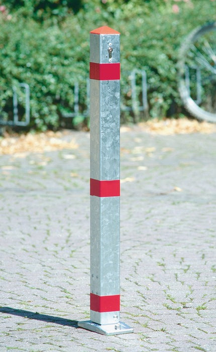 Poteau de barrière URBANUS acier argent (9000490124)