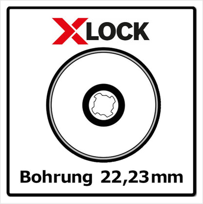 Bosch Trennscheiben X-LOCK 125 x 22,23mm Expert for Inox & Metal gerade ( 25x 2608619264 )