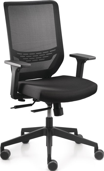 TREND OFFICE Bürodrehstuhl Mesh Armlehnen, breiten- und höhenverstellbar ( 9103483045 )