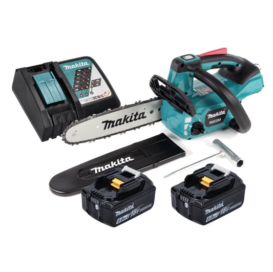 Makita DUC 254 RG Akku Kettensäge 18 V 25 cm Brushless + 2x Akku 6,0 Ah + Ladegerät - Toolbrothers