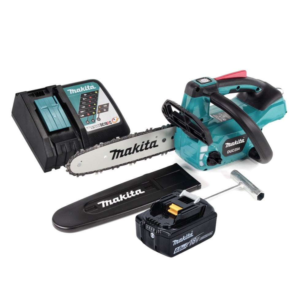 Makita DUC 254 RG1 Akku Kettensäge 18 V 25 cm Brushless + 1x Akku 6,0 Ah + Ladegerät - Toolbrothers