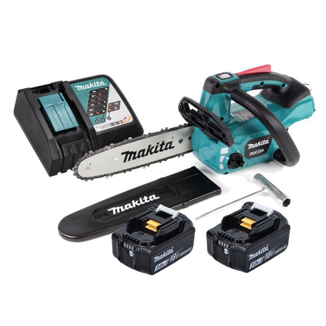 Makita DUC 254 RF Akku Kettensäge 18 V 25 cm Brushless + 2x Akku 3,0 Ah + Ladegerät - Toolbrothers