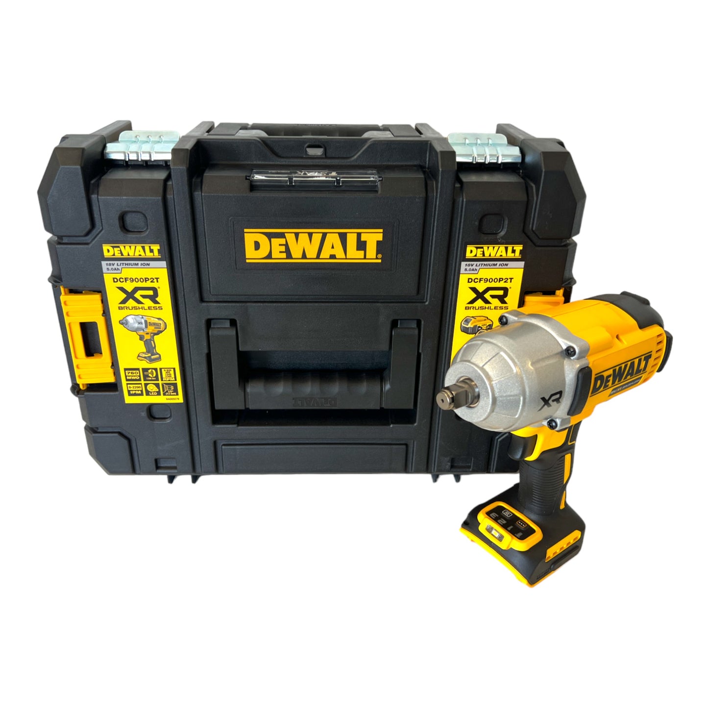 Clé à chocs sans fil DeWalt DCF 900 NT 18 V 1396 Nm 1/2" + TSTAK - sans batterie, sans chargeur