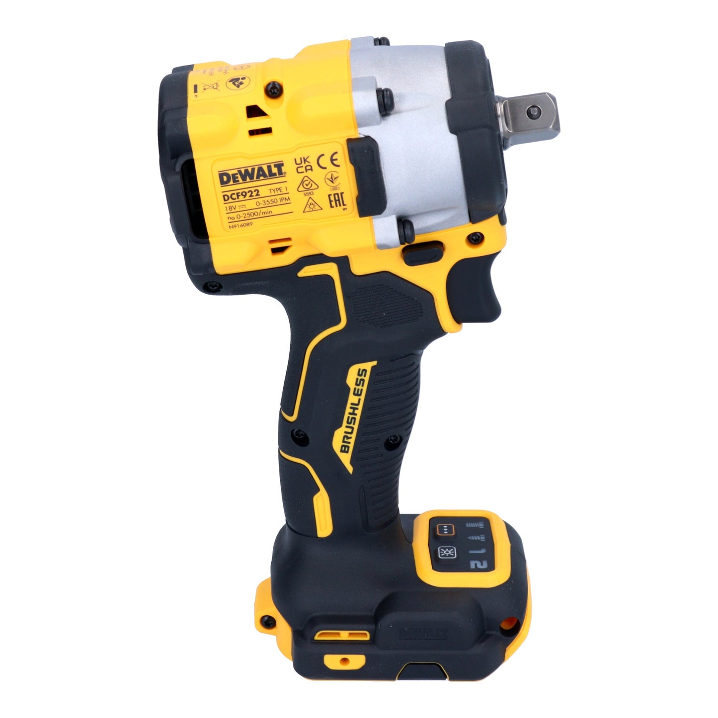 Clé à chocs sans fil DeWalt DCF 922 N 18 V 406 Nm 1/2" brushless solo - sans batterie, sans chargeur