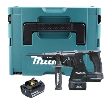 Makita DHR 243 F1J B marteau combiné à batterie 18 V 2,0 J SDS-Plus noir + 1x batterie 3,0 Ah + mandrin à changement rapide + Makpac - sans chargeur