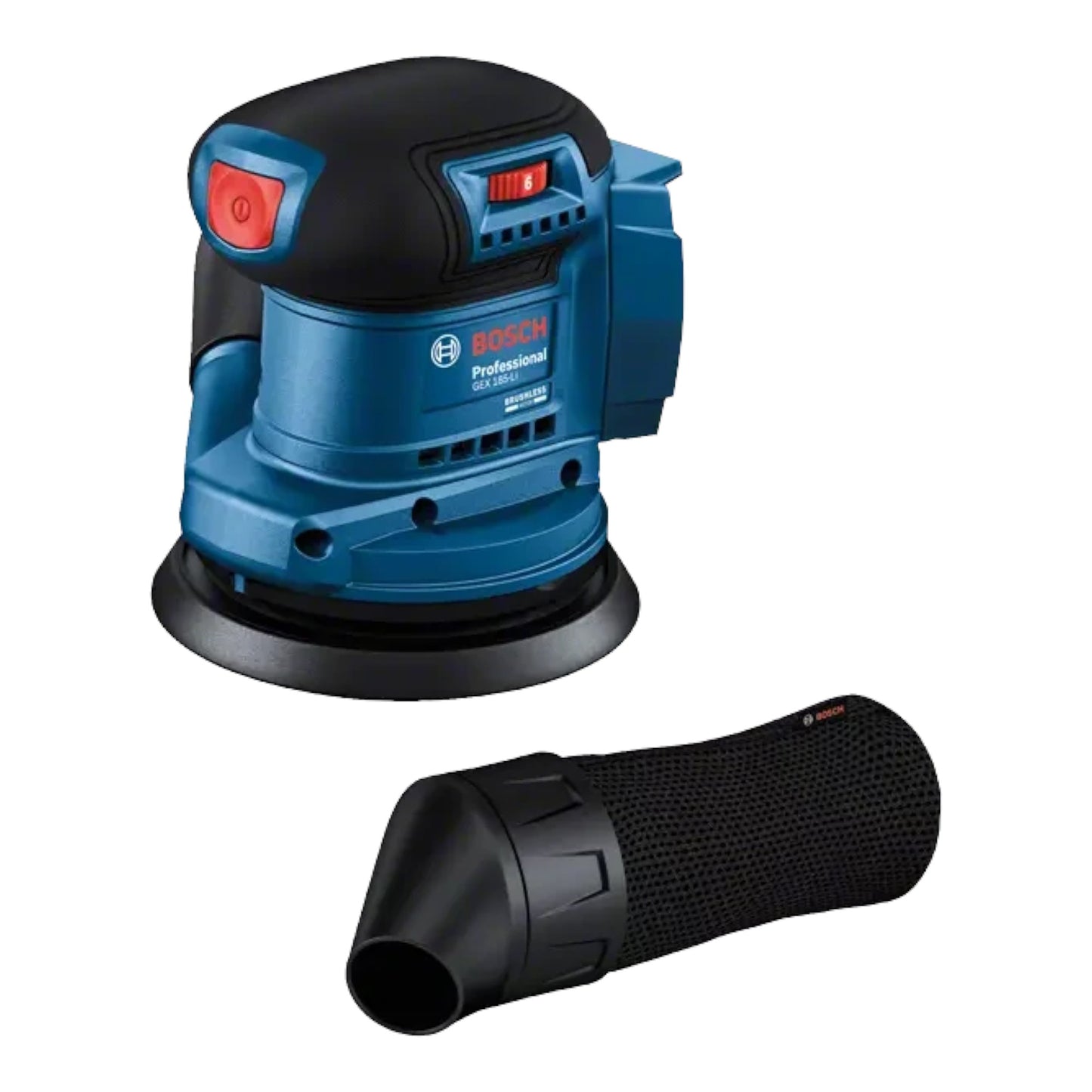 Bosch GEX 185-LI Professional Akku Exzenterschleifer 18 V 125 mm Brushless + 1x Akku 2,0 Ah - ohne Ladegerät