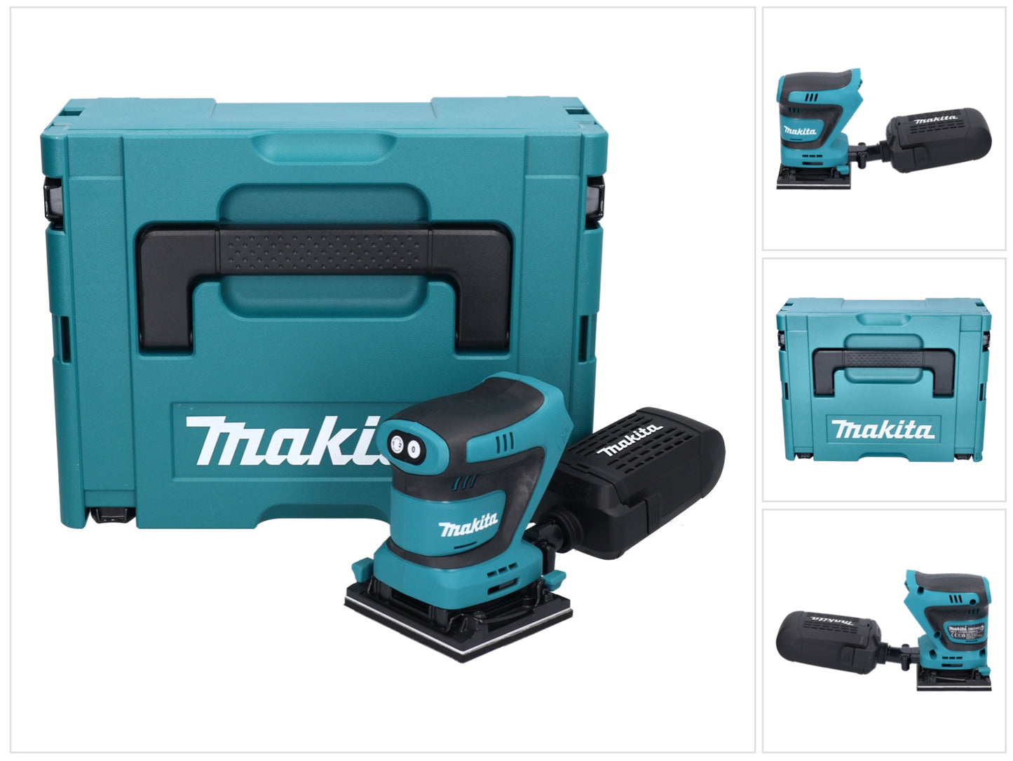 Makita DBO 480 ZJ Akku Schwingschleifer 18 V 112 x 102 mm + Makpac - ohne Akku, ohne Ladegerät