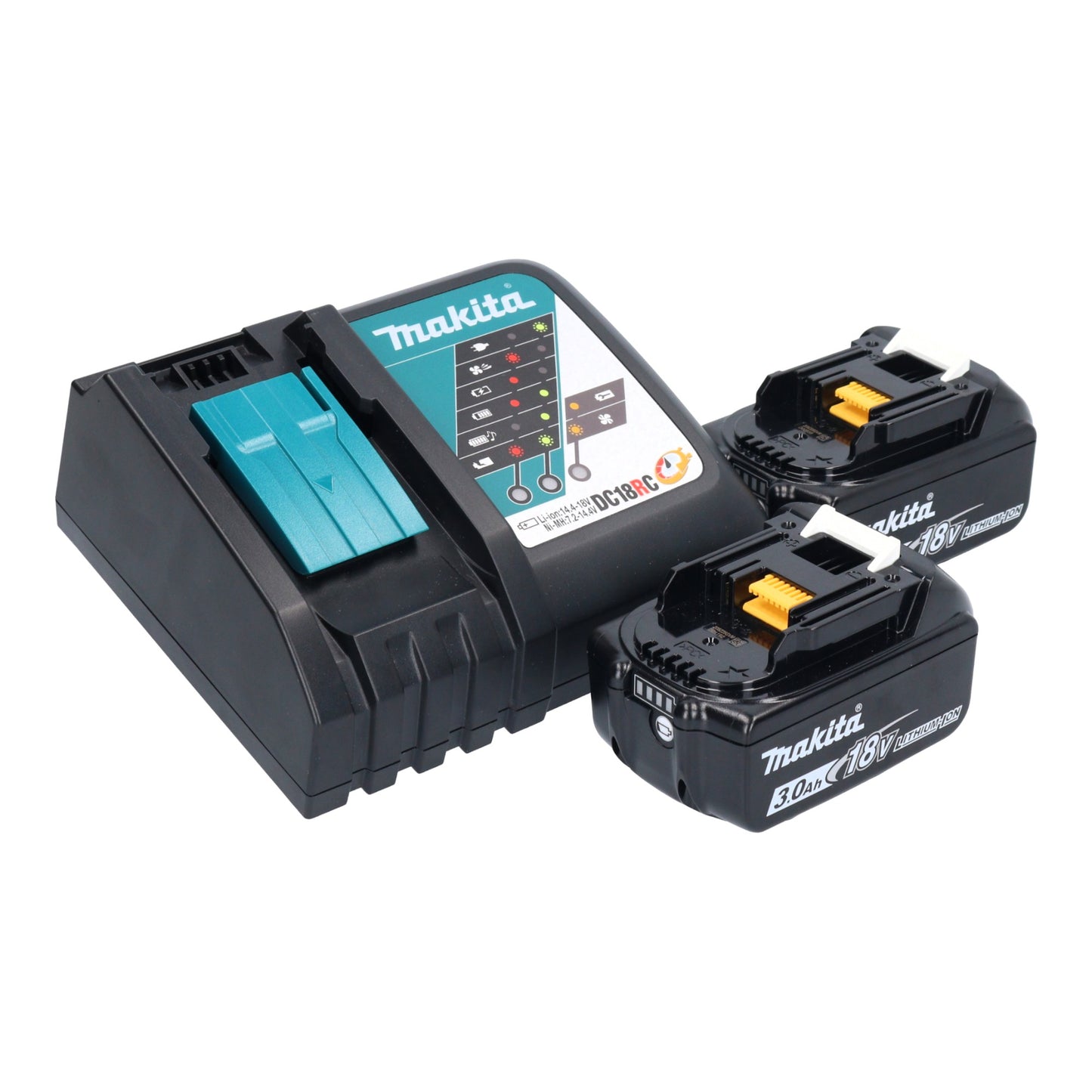 Coupe-bordure à batterie Makita DUR 191 LRFX3 18 V sans balais + 2x batteries 3,0 Ah + chargeur