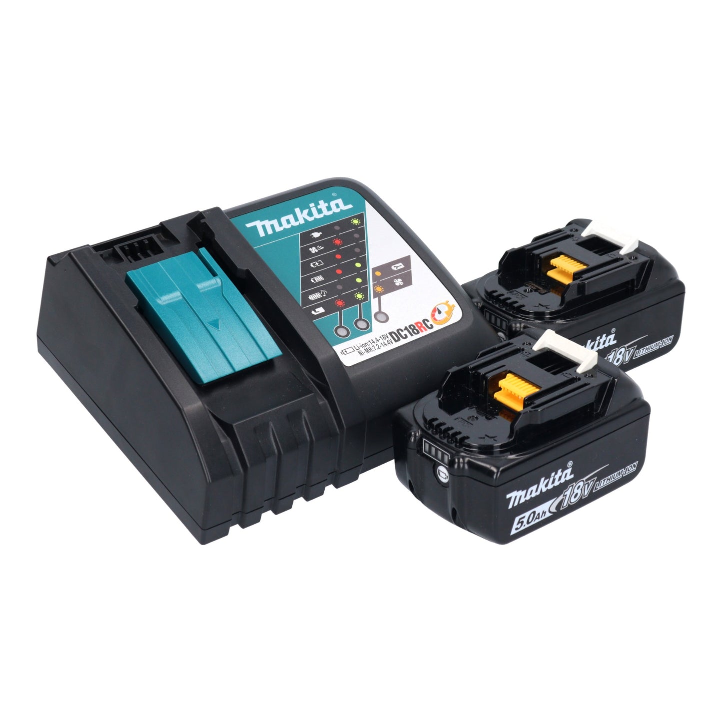 Makita DUR 191 LRTX3 coupe-herbe à batterie 18 V sans balais + 2x batteries 5,0 Ah + chargeur