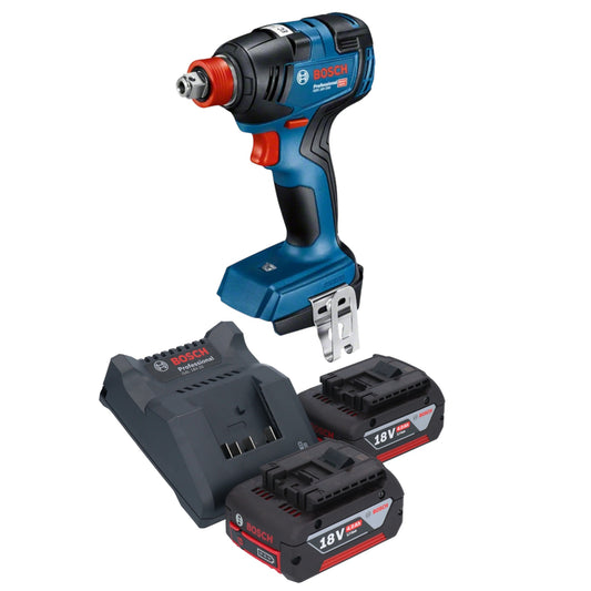 Bosch GDX 18V-200 Professional Clé à chocs rotative sans fil 18 V 200 Nm sans balais + 2 batteries 4,0 Ah + chargeur