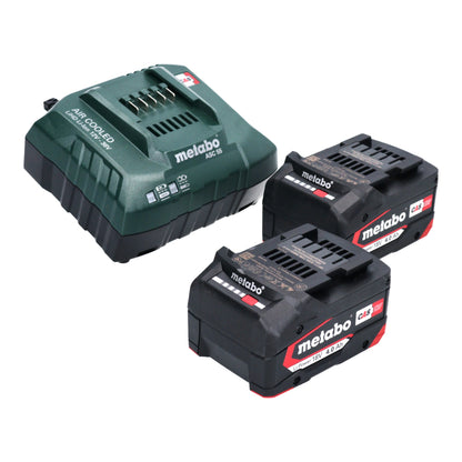 Metabo BS 18 LT Akku Bohrschrauber 18 V 60 Nm ( 602102500 ) + 2x Akku 4,0 Ah + Ladegerät + metaBOX