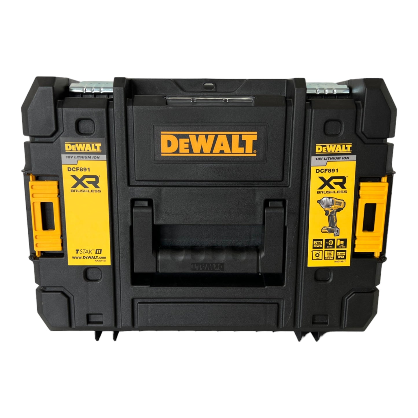 Clé à chocs sans fil DeWalt DCF 891 D1T 18 V 1084 Nm 1/2" sans balai + 1x batterie 2,0 Ah + chargeur + TSTAK