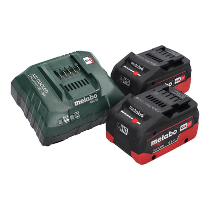 Metabo BS 18 LT Akku Bohrschrauber 18 V 60 Nm + 2x LiHD Akku 5,5 Ah + Ladegerät + metaBOX