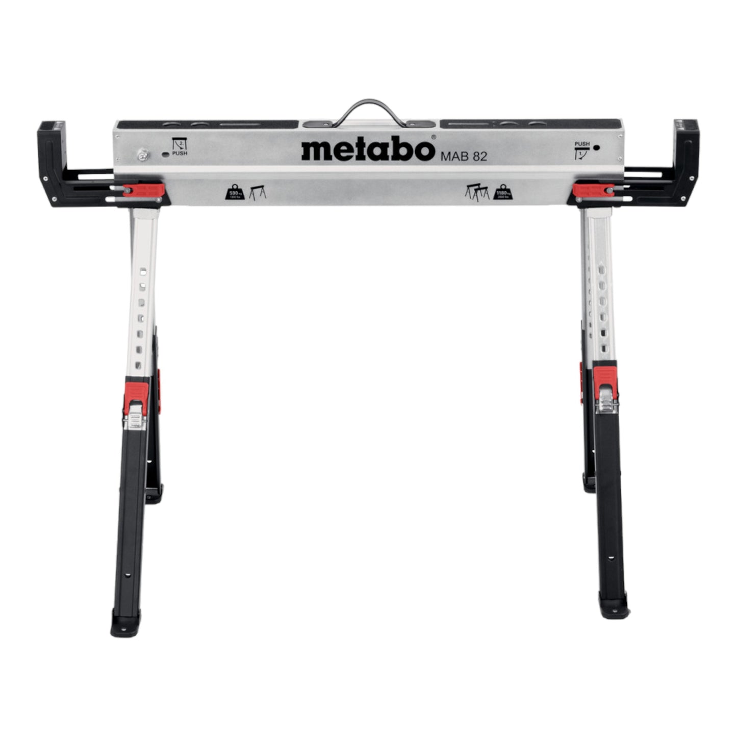 Jeu de tréteaux de travail Metabo MAB 82 520 kg 820 mm 2 pièces (626990000)