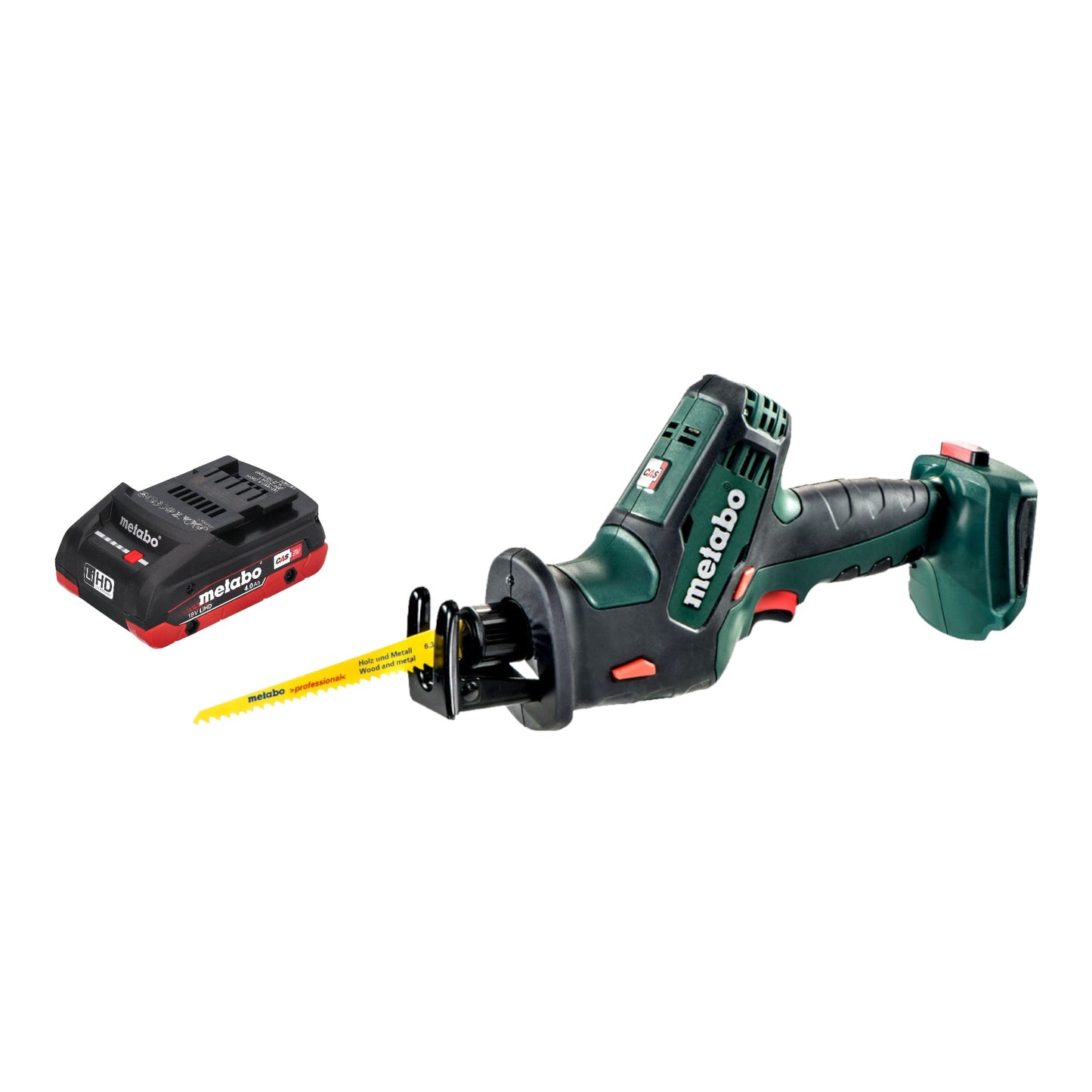 Metabo SSE 18 LTX Compact Akku Reciprosäge Säbelsäge 18 V 13 mm + 1x LiHD Akku 4,0 Ah - ohne Ladegerät