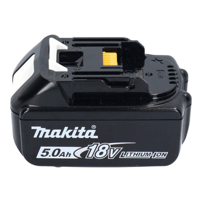 Makita DGA 514 T1JU1 Meuleuse d'angle sur batterie 18 V 125 mm sans balais + 1x batterie 5,0 Ah + Makpac - sans chargeur