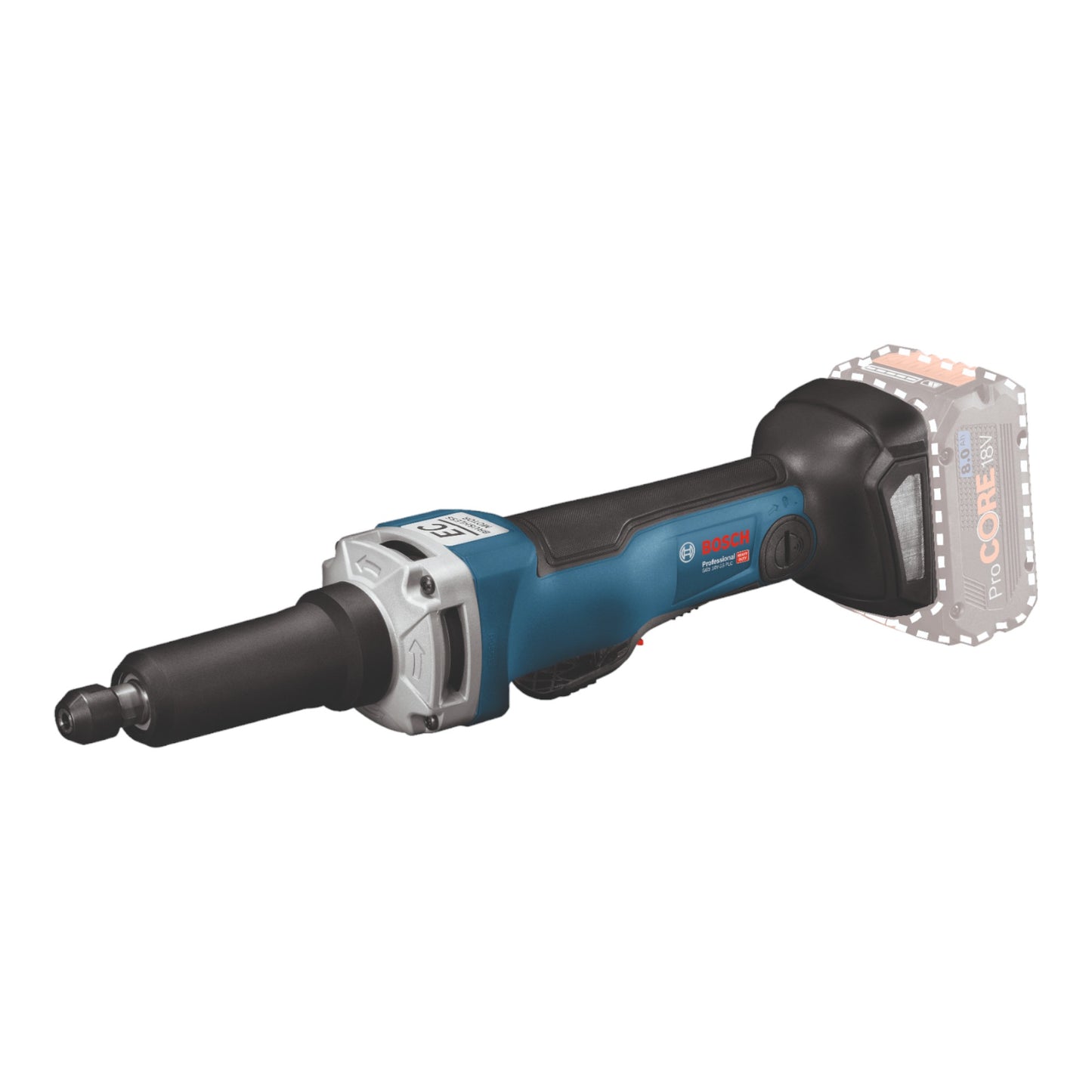 Bosch GGS 18V-23 PLC Professional Akku Geradschleifer 18 V Brushless + 1x Akku 4,0 Ah + L-Boxx  - ohne Ladegerät