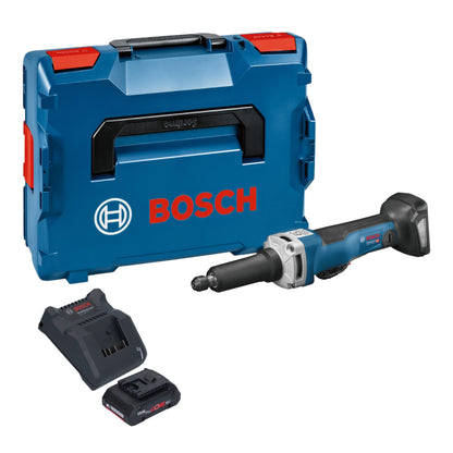 Bosch GGS 18V-23 PLC Meuleuse droite professionnelle sur batterie 18 V sans balais + 1x batterie ProCore 4,0 Ah + chargeur + L-Boxx